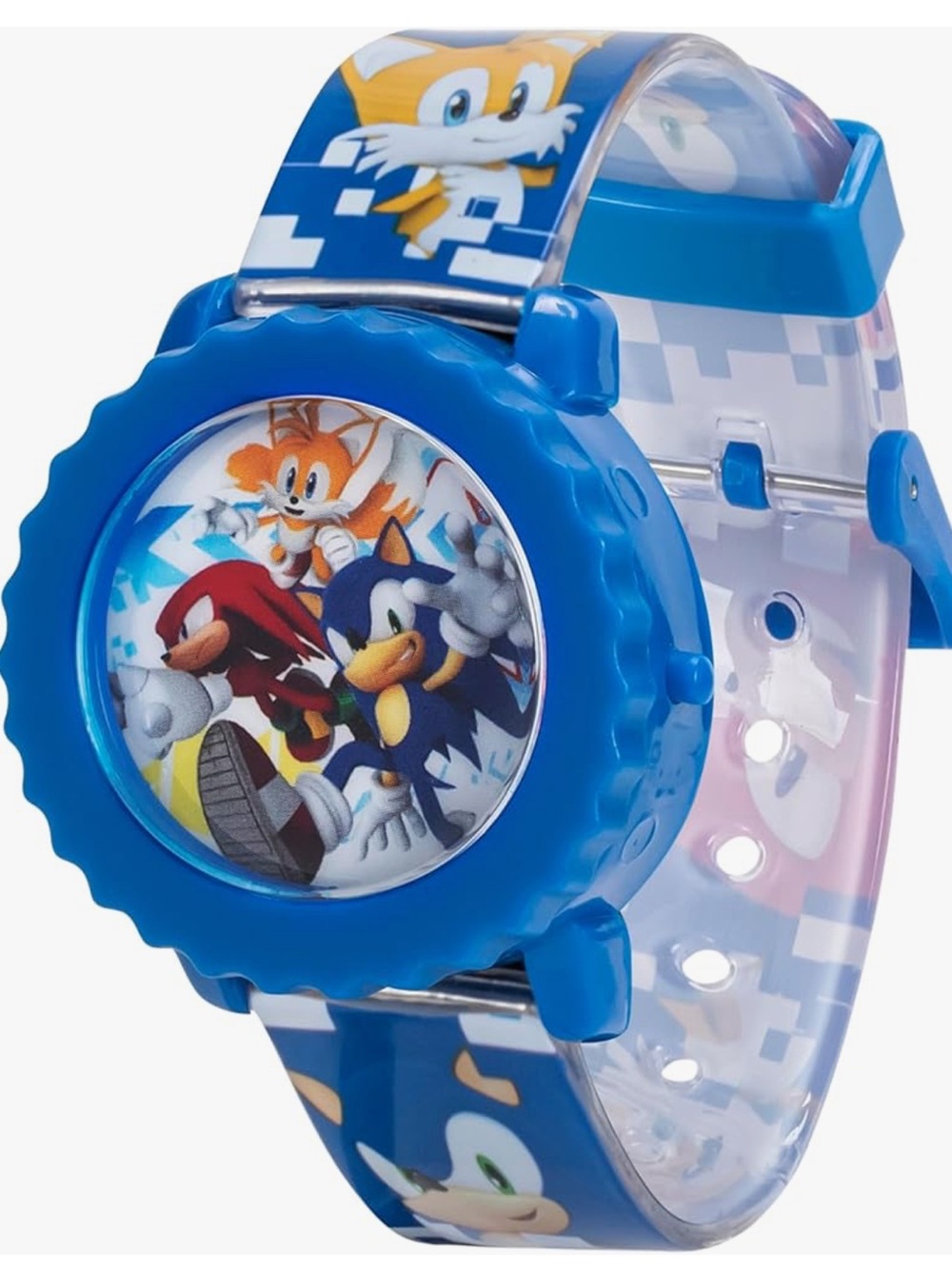 Sonic The Hedgehog Kids Digital Watch Flashing LED Light-Up Display